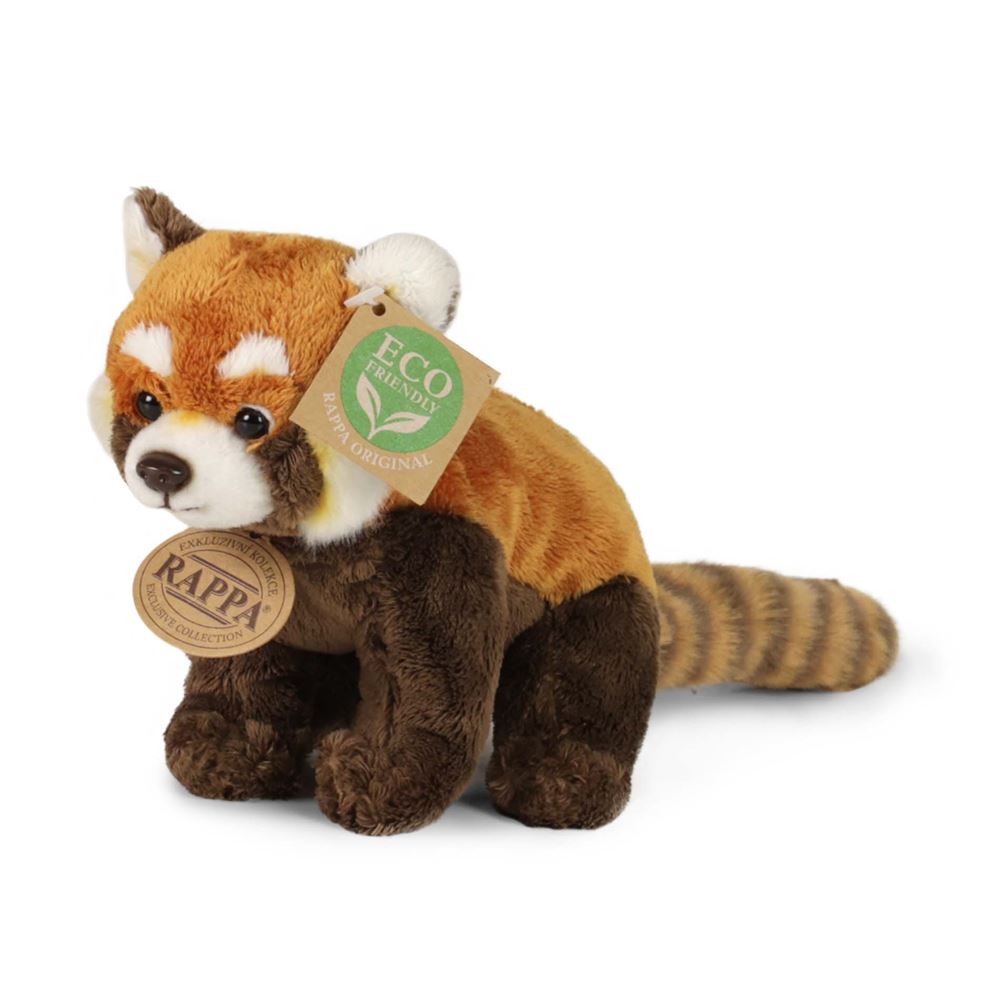 Rappa eco friendly - pluchen rode panda - 18 cm - zacht - eco-vriendelijk