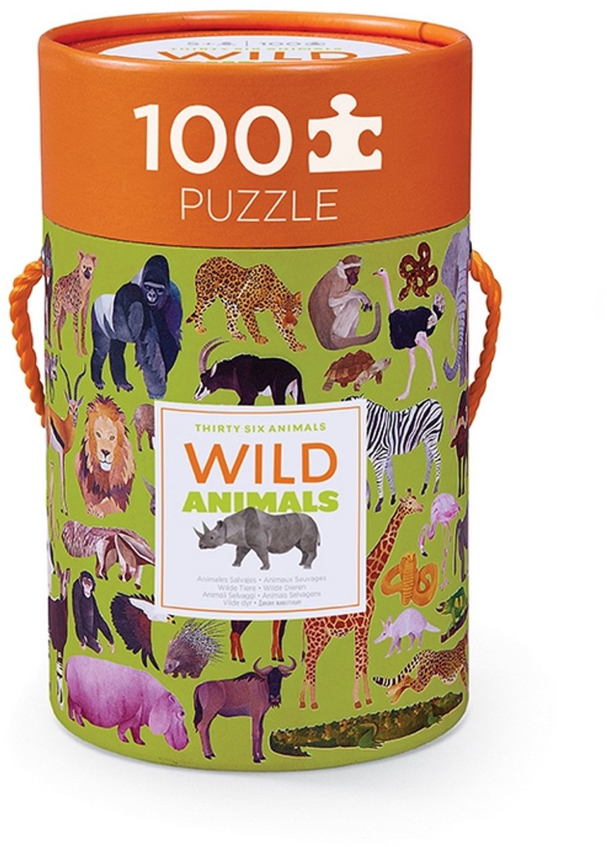 Crocodile creek puzzel 36 wilde dieren - 100 stukjes.
