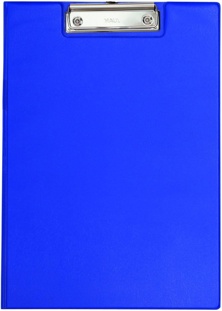Maul klembordmap a4 staand pvc met penlus blauw