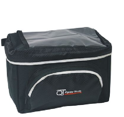 sacoche de guidon avec sangles 6,5 litres noir