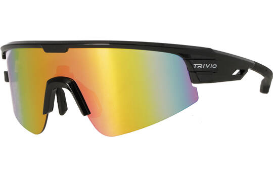 Trivio - fietsbril octo zwart revo roze + adapterstuk voor glazen op sterkte