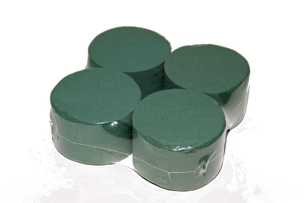 Hbx natural living basic cilinder steekschuim set a 4 stuks ø8x5cm