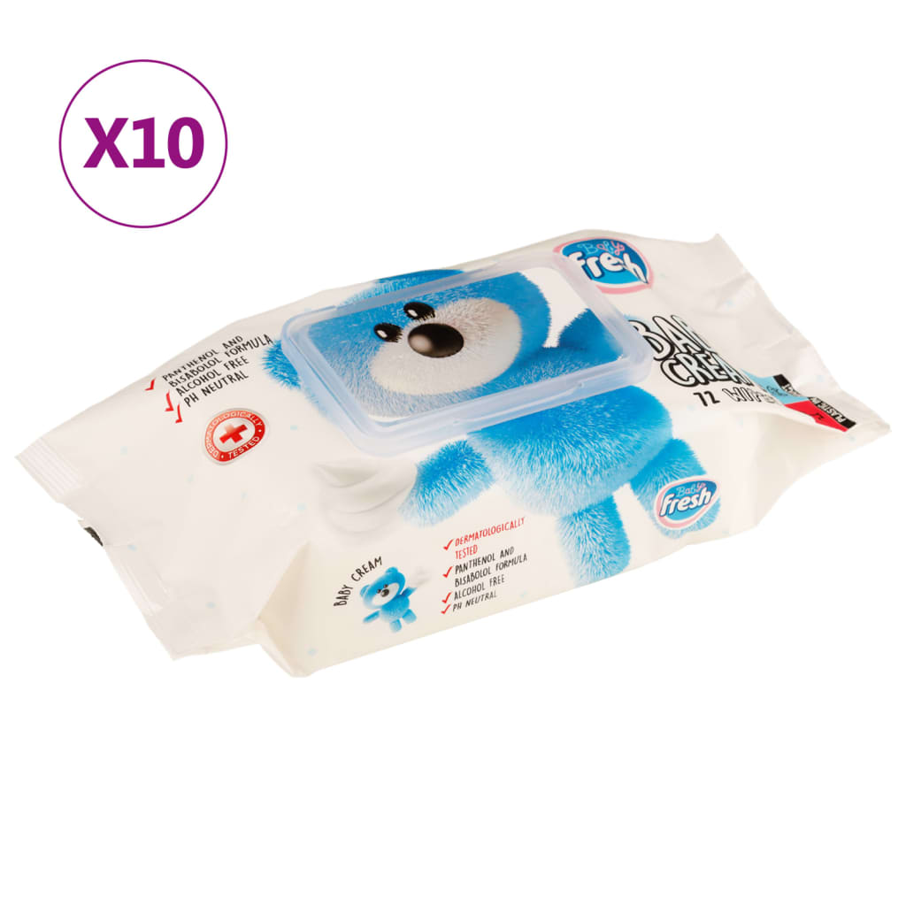 VidaXL Babydoekjes 10 pak 720 doekjes
