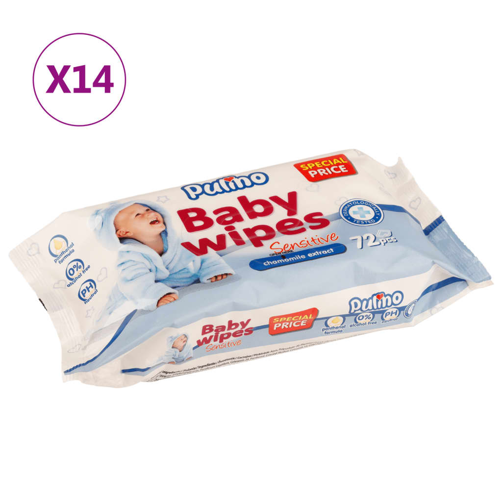 VidaXL Babydoekjes 14 pak 1008 doekjes