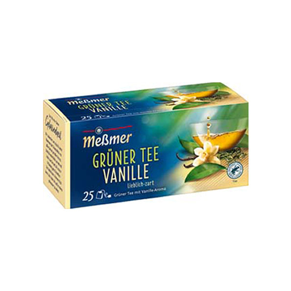 Messmer gruner tee vanille 25x 1.75gr (12 stuks)