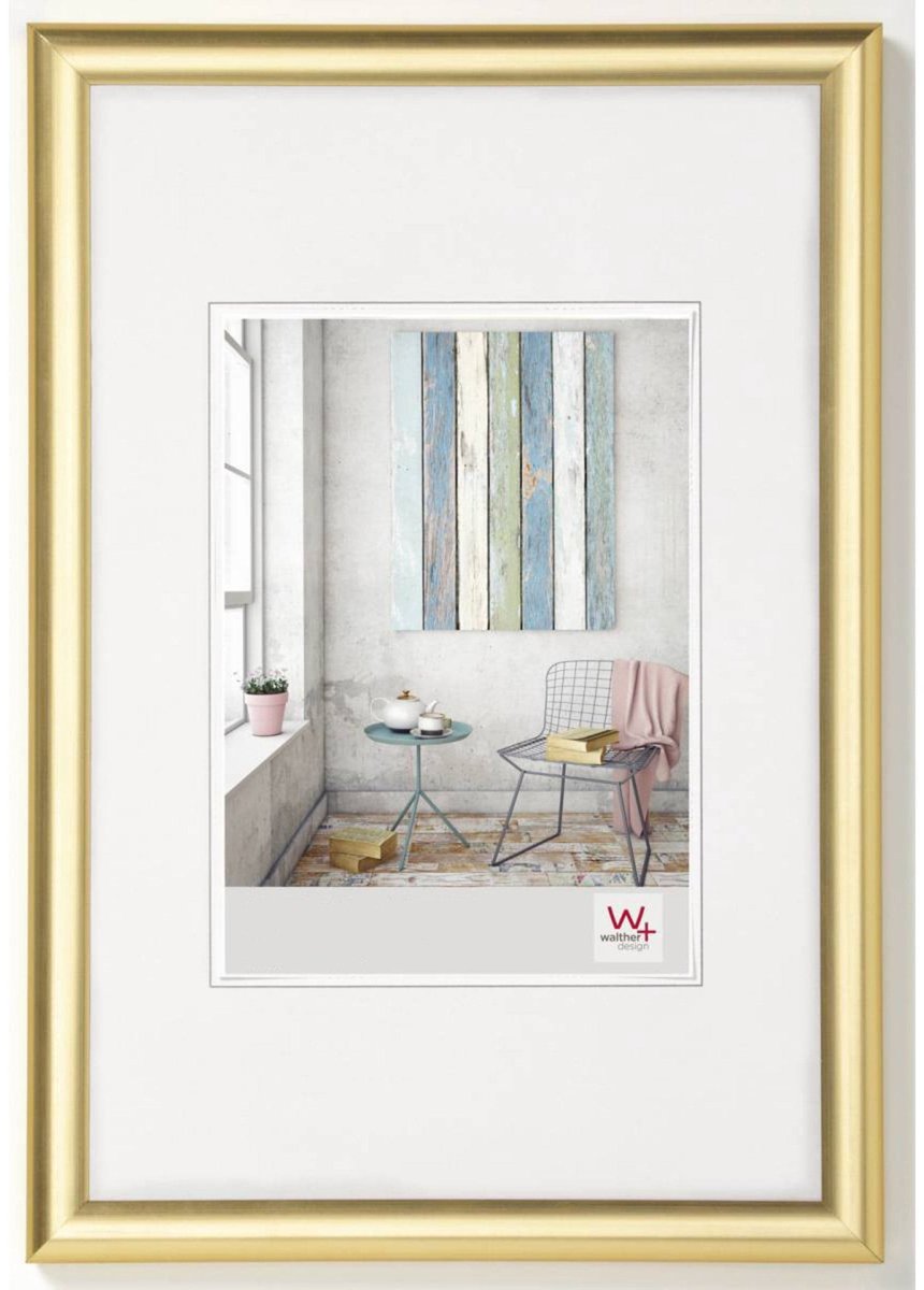 Walther trendstyle - kunststof lijst - fotoformaat 13x18 cm - goud