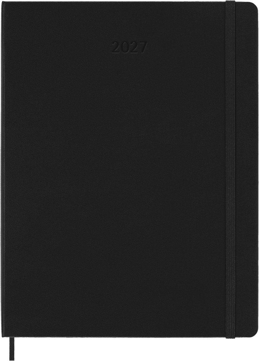 Moleskine 12 maanden agenda - 2027 - smart professional wekelijks - verticaal large - harde kaft - zwart