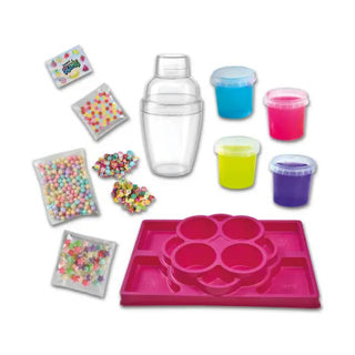 Ses creative shake a slime - juicy studio - slijm - glutenvrij - goed uitwasbaar - voor kinderen vanaf 5 jaar - 4x140g