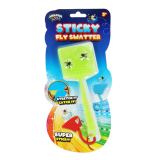 Amazing cool sticky vliegenmepper + 2 vliegen assorti | 12 stuks