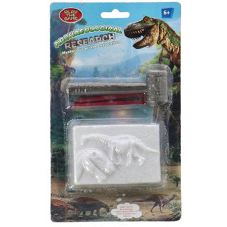 Dino fossielen gegraveerd 4 assorti