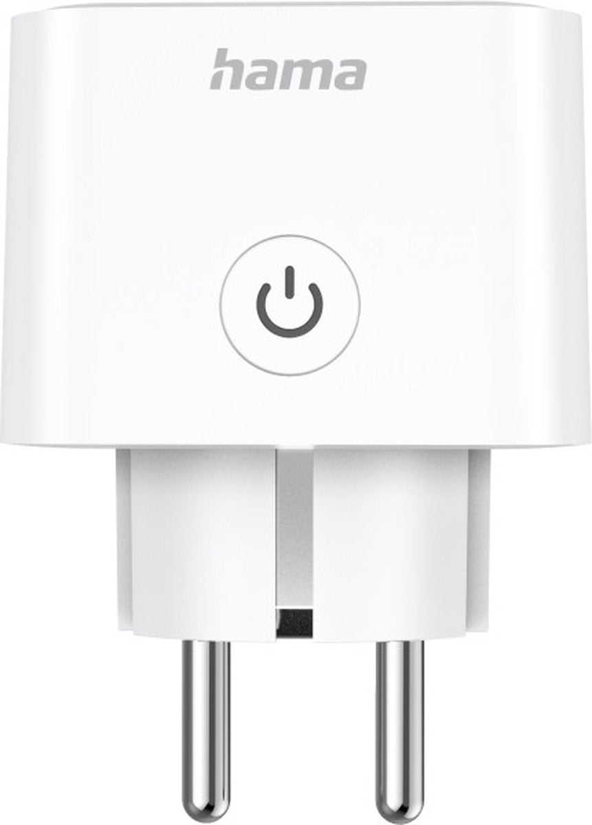 Hama smart wifi stopcontact - 3680w - matter - met energiemeter - wit