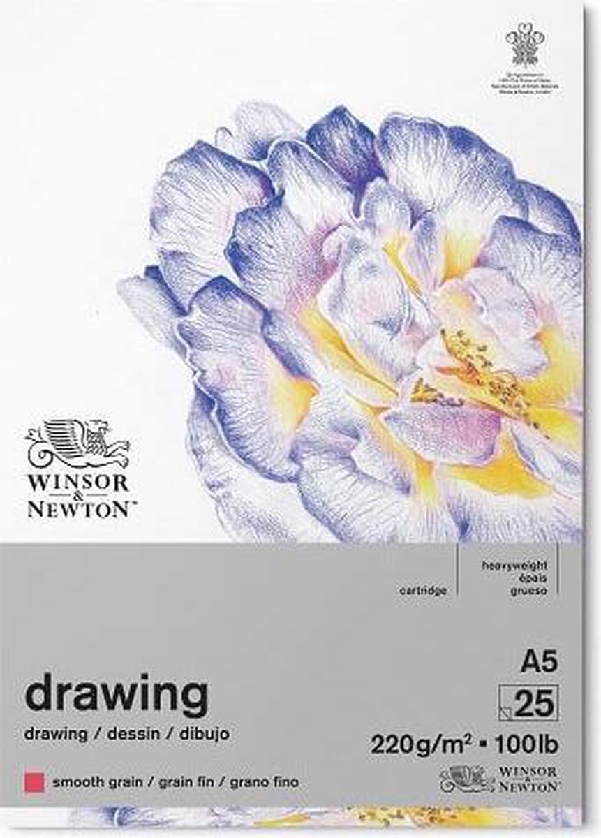 Winsor newton tekenblok fijne korrel a5