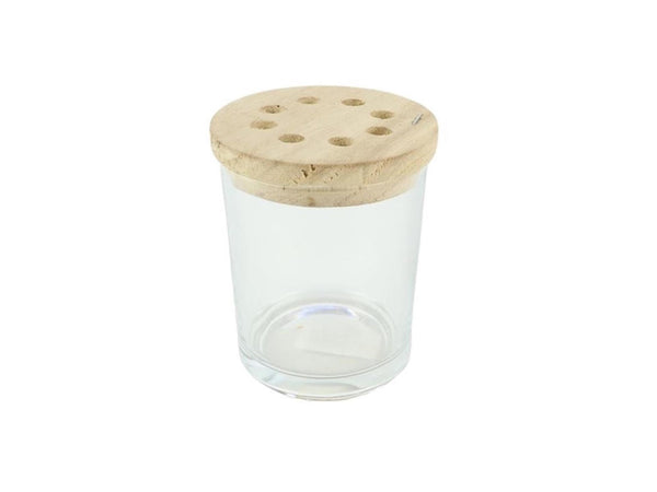 Hbx natural living vaas arranging ø9,2xh7,5cm helder