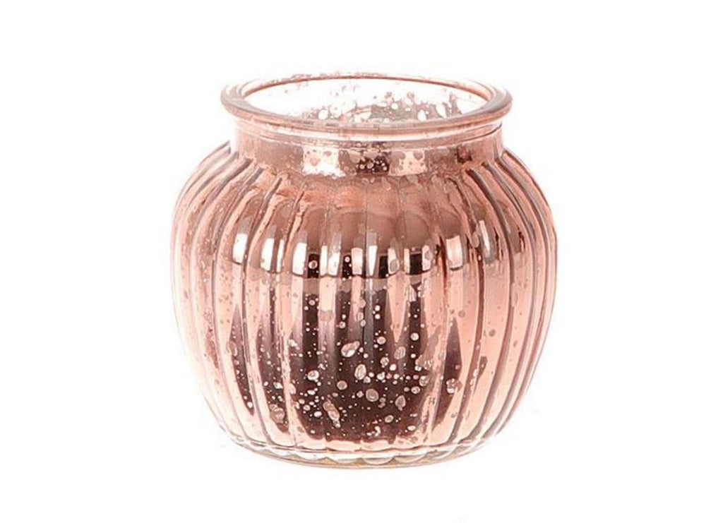 Hbx natural living vaas novy ø11xh10cm rose goud