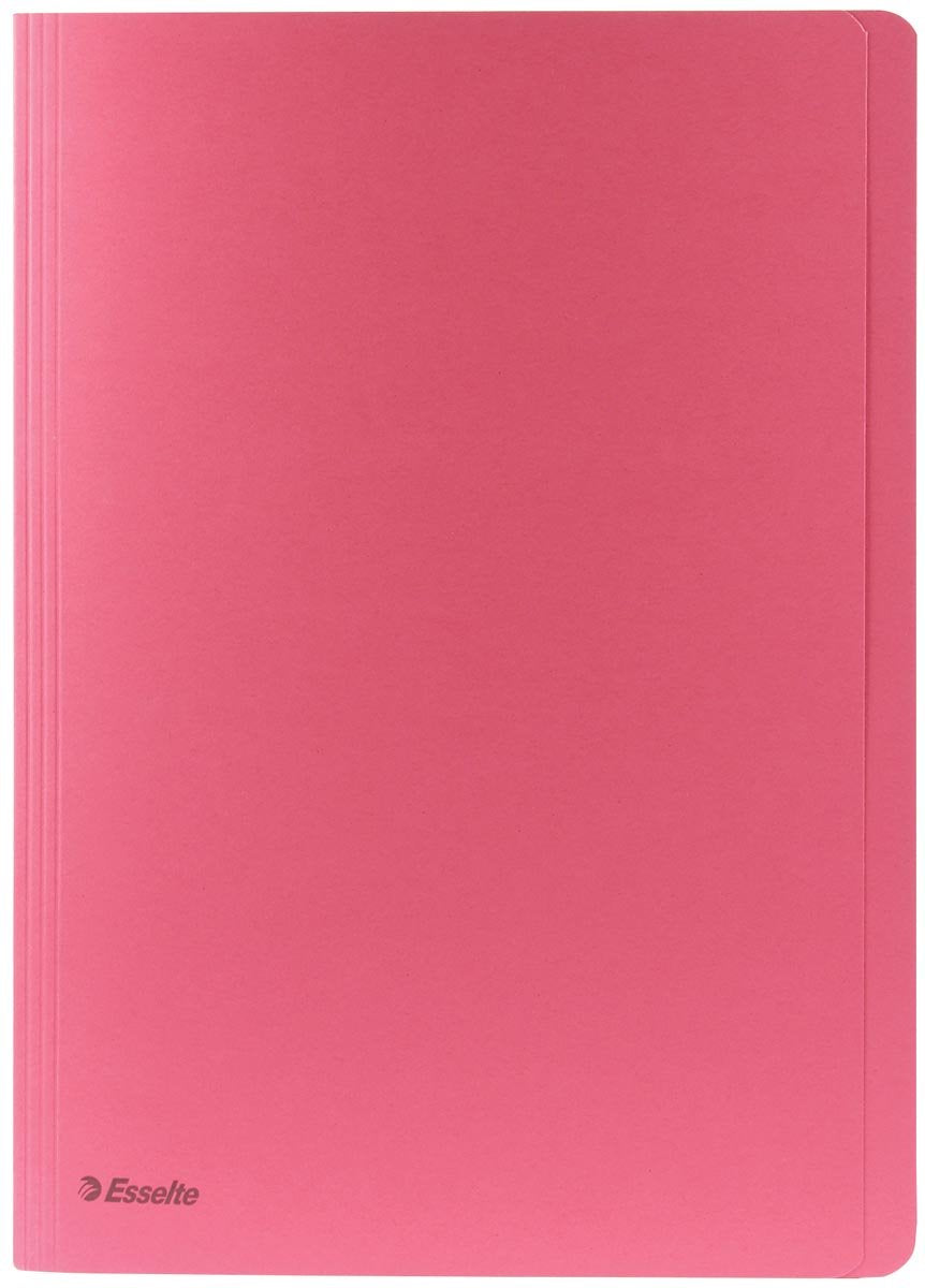 Esselte 100x dossiermap roze formaat a4