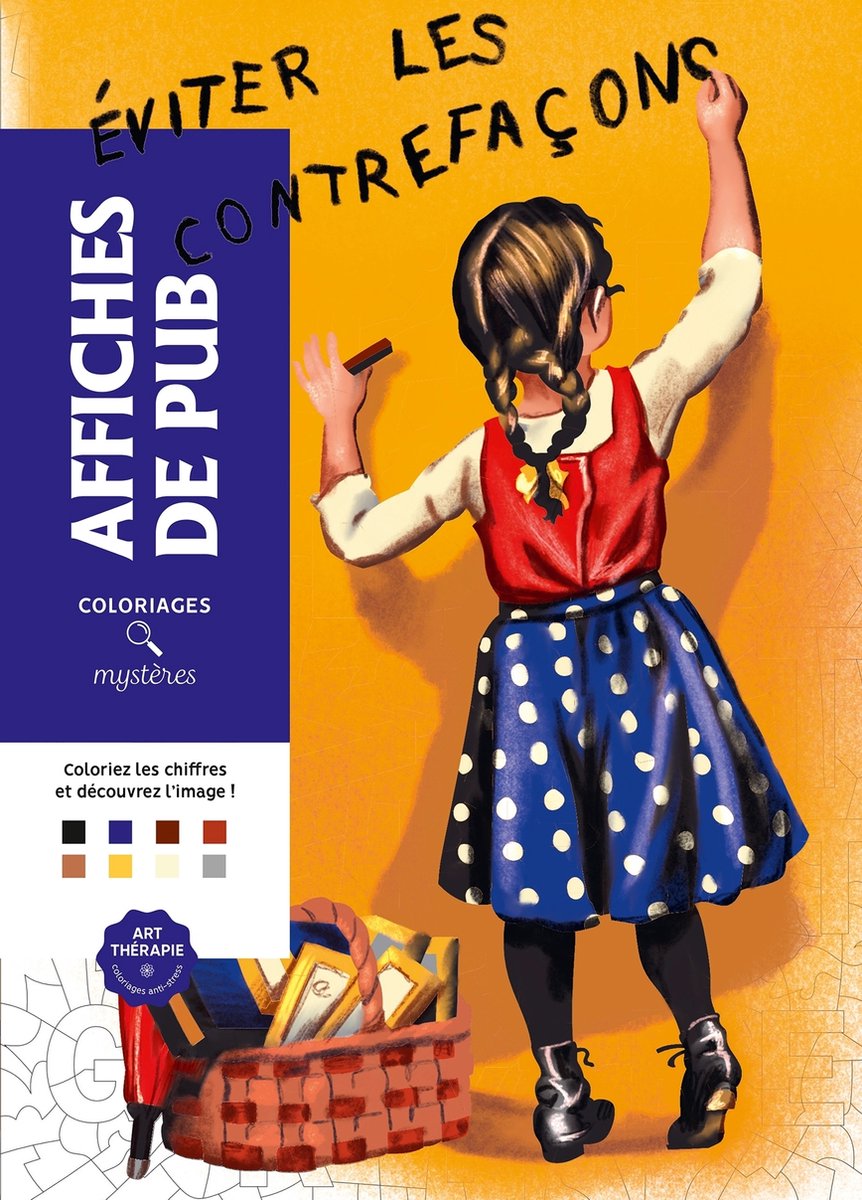 Hachette heroes coloriages mystères affiches de pub - - kleuren op nummer kleurboek voor volwassenen