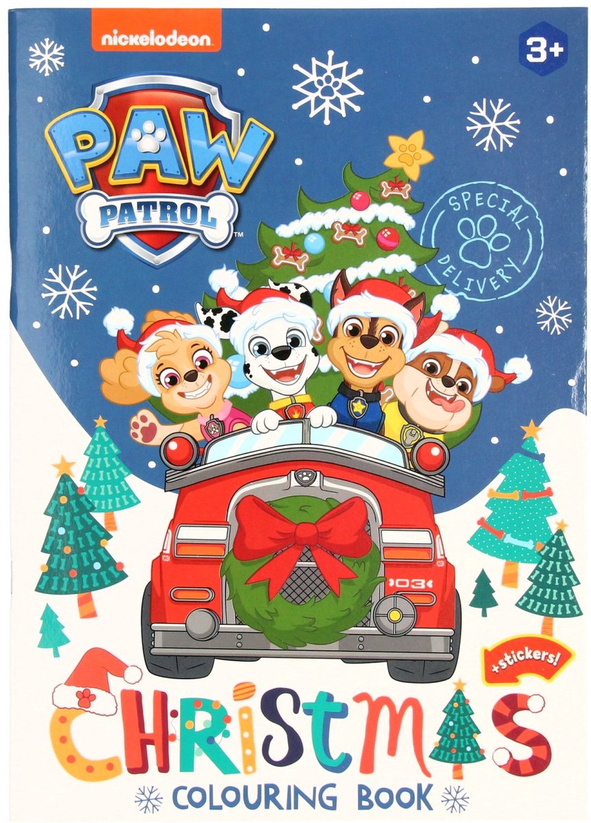 Wins holland kerst kleurboek pootpatrouille + stickers