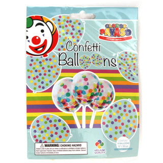 Ballonconfetti 6 stuks 30 cm