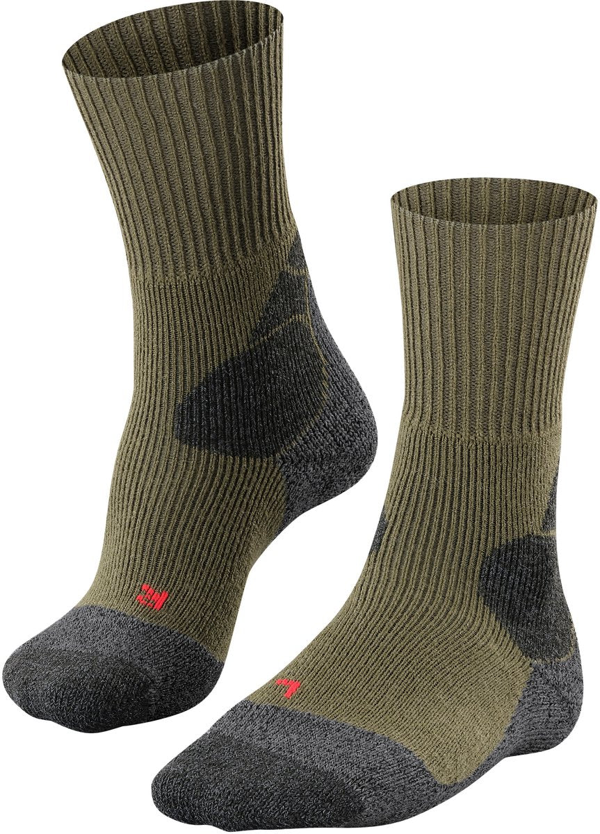 Falke tk-x expedition ultra dikke padding wol functioneel materiaal wandelsokken heren groen - maat 46-48
