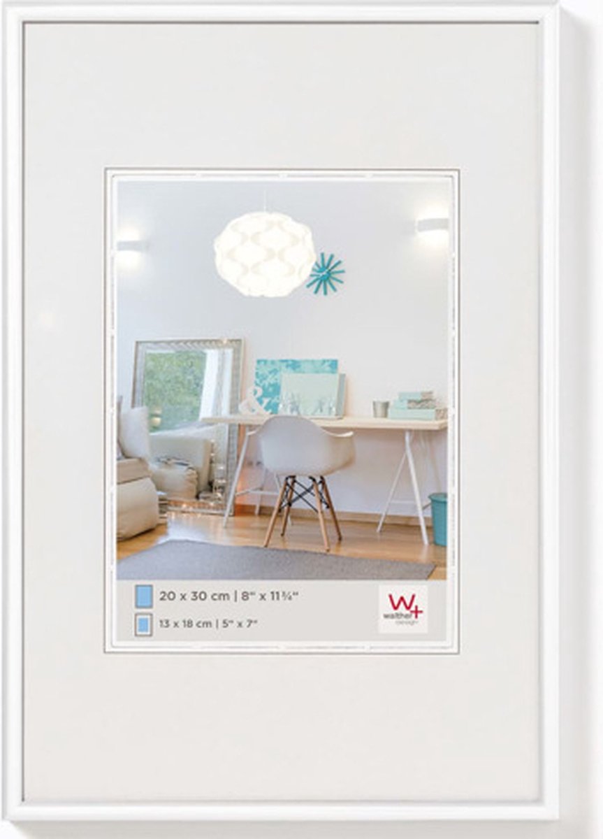 Walther new lifestyle - kunststof lijst - fotoformaat 40x50 cm - wit