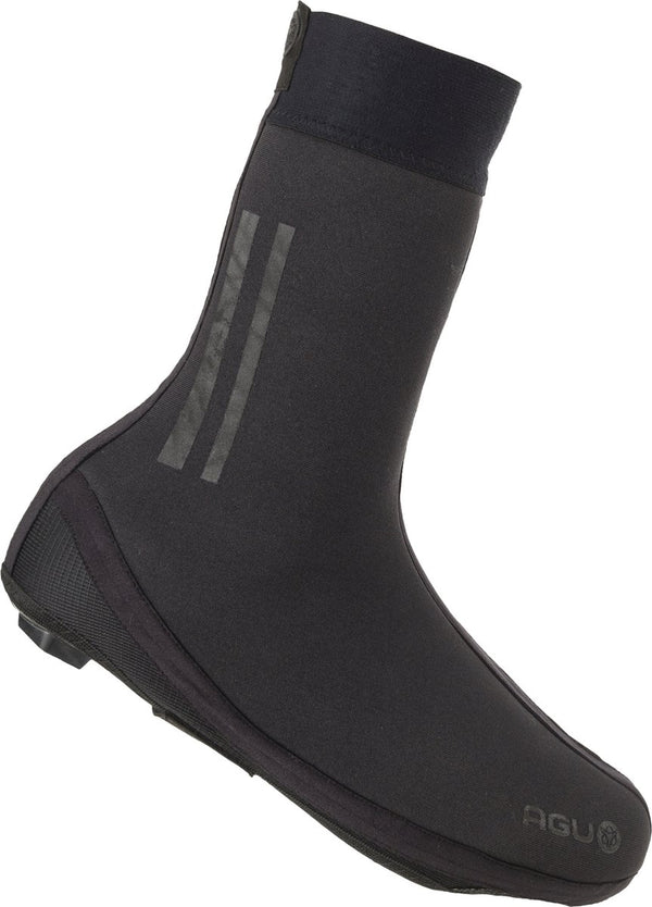 Agu thermo - fietsoverschoenen - unisex - 4mm neopreen - wind- en waterdicht - kevlar versterkte neus - zonder rits - getapete naden - zwart - xxxl 47-49
