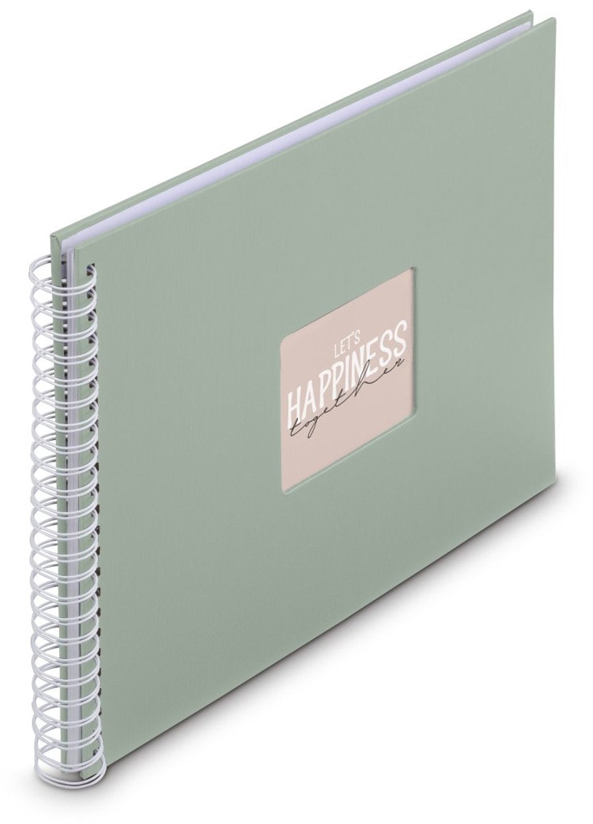 Hama spiraal fotoalbum - fine art - 36x32 - 50 pagina's - salie