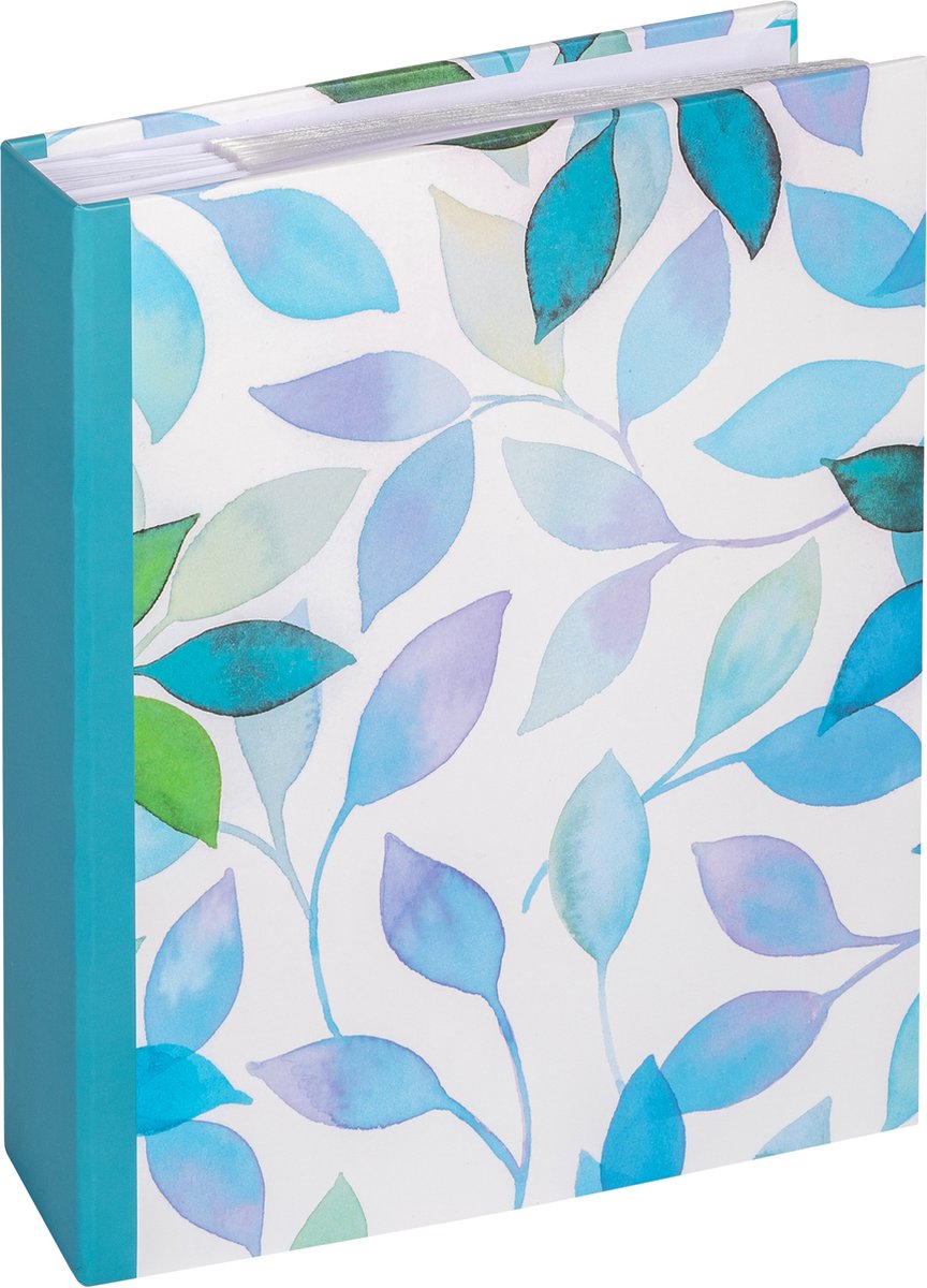 Walther me-364-l season - memo insteekalbum - formaat 28 x 25 cm - 200 foto's 13 x 18 cm - blauw