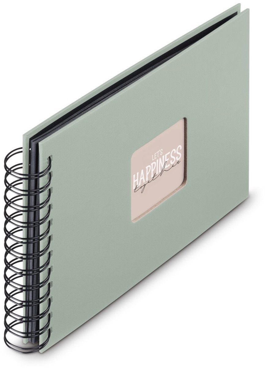 Hama spiraal fotoalbum - fine art - 24x17 - 50 pagina's - salie