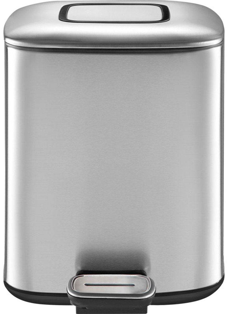 Eko - regent pedaalemmer 6 liter - stainless steel plastic - mat rvs - prullenbak