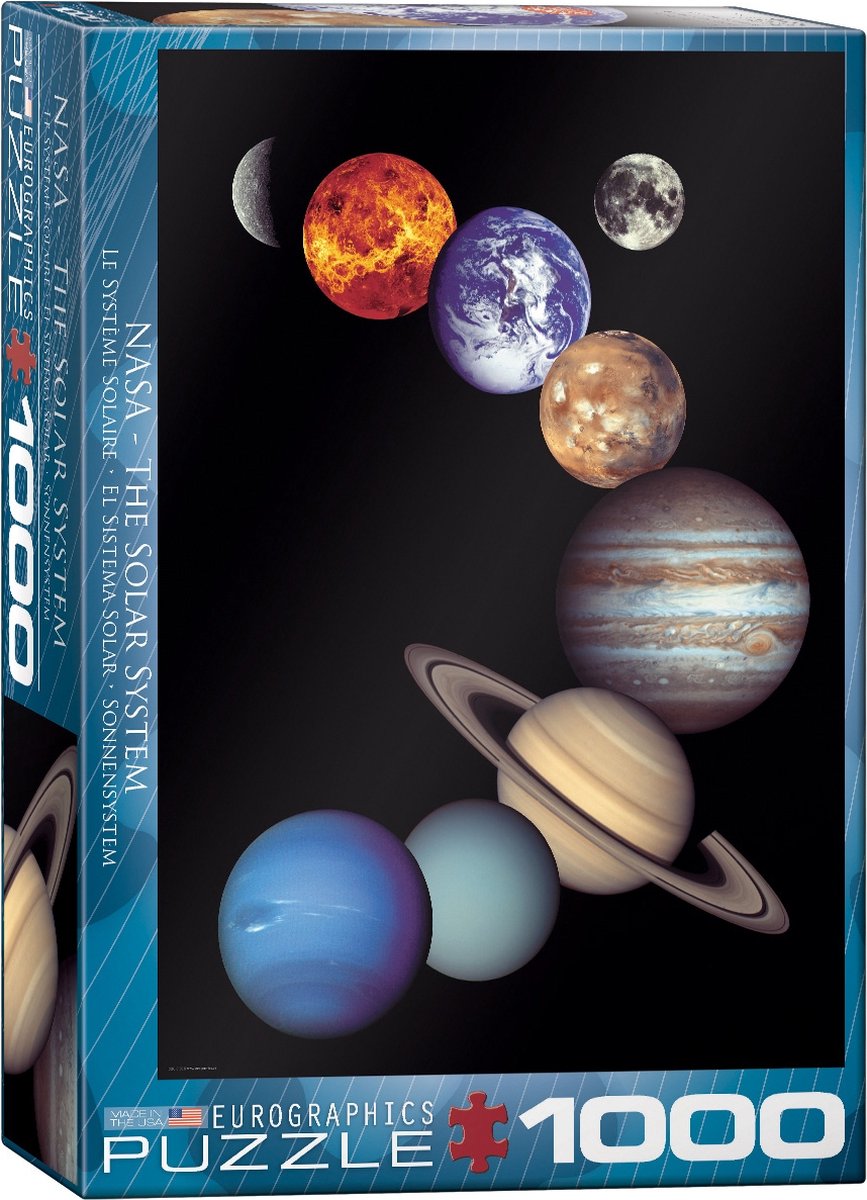 Eurographics - nasa het zonnenstelsel [nasa the solar system] - 1000 stukjes 48×68cm (b×h) - legpuzzel