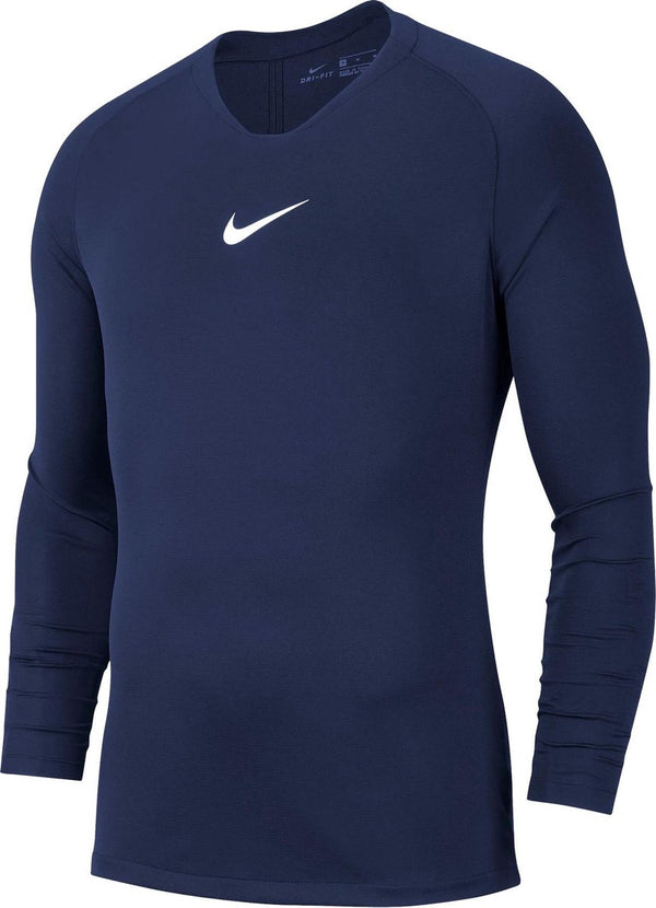 Nike park dry first layer longsleeve thermoshirt - maat xl - mannen - navy wit