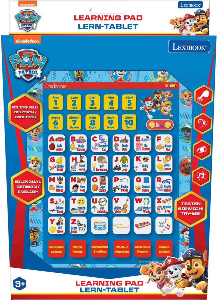 Lexibook paw patrol tweetalig onderwijstablet (de en)