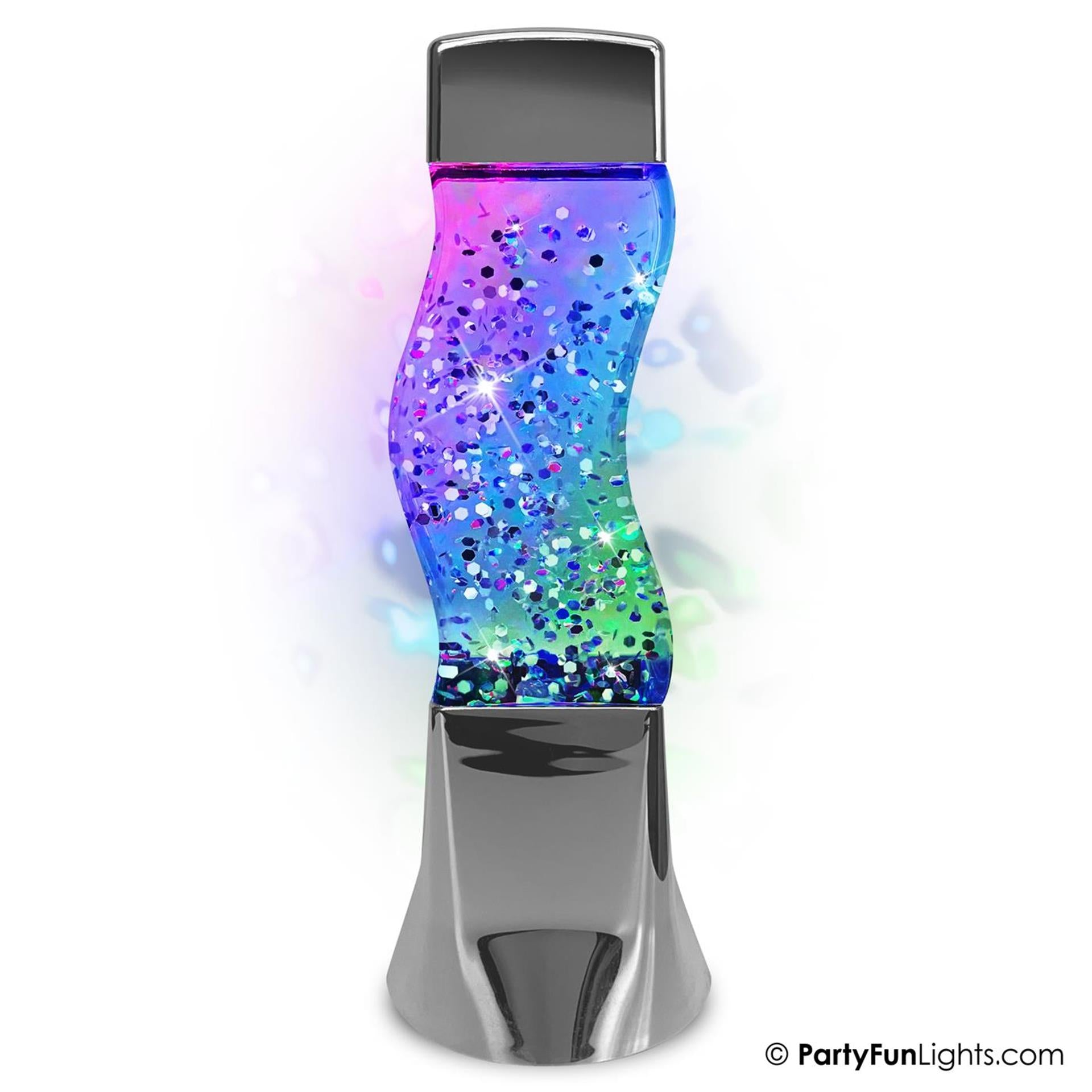 Partyfun lights tafellamp glitter led colour changing