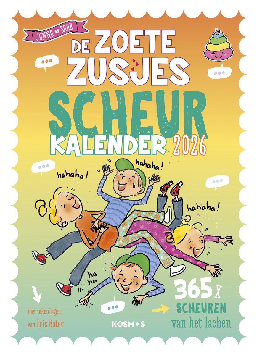 Kosmos uitgevers de zoete zusjes moppenscheurkalender - 2026