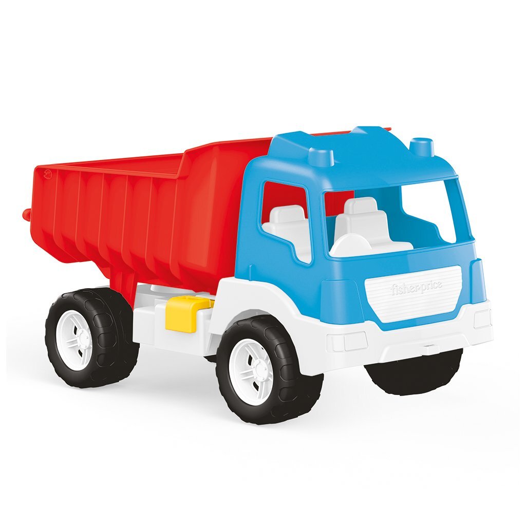 Dolu fisher price kiepwagen wit blauw rood