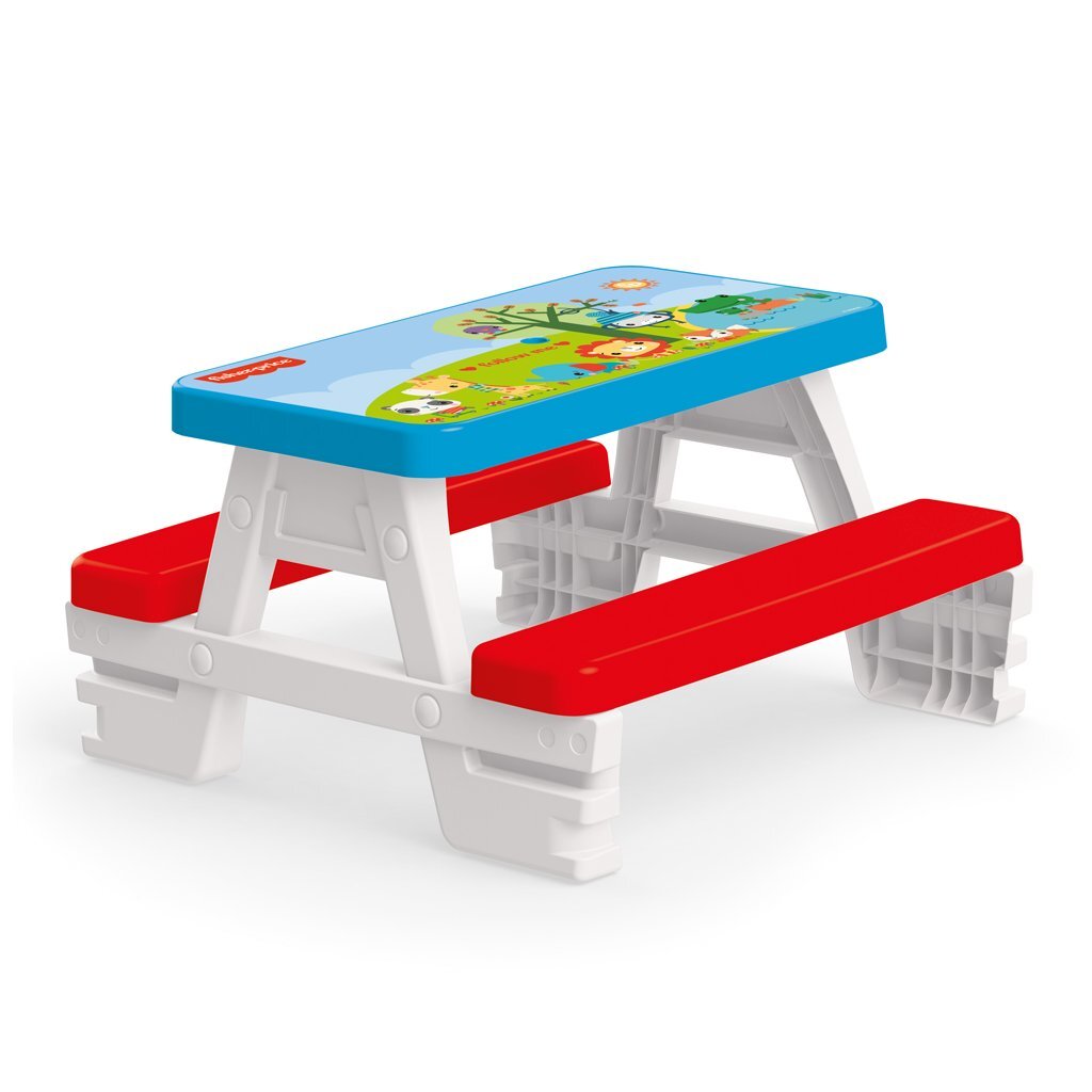 Dolu fisher price picknicktafel rood wit blauw