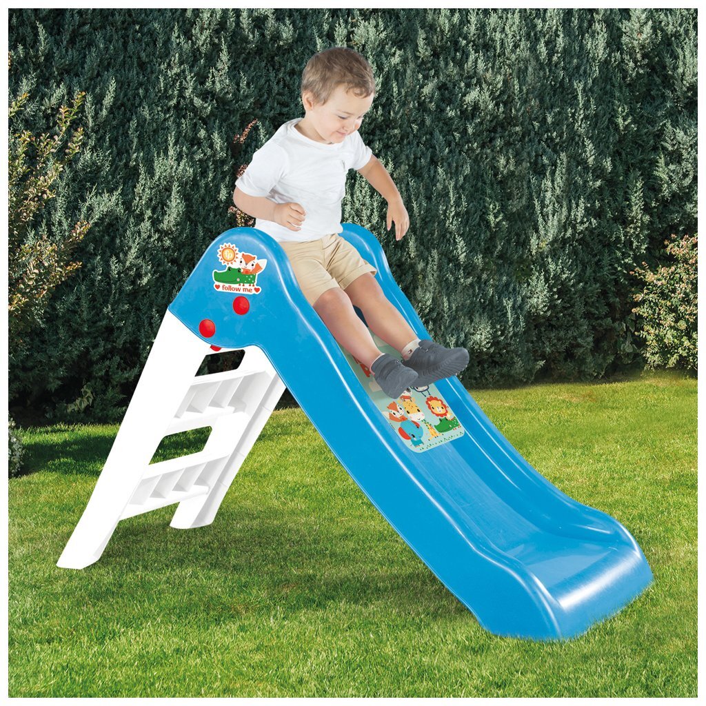 Dolu fisher price glijbaan 70x111x47 cm blauw wit