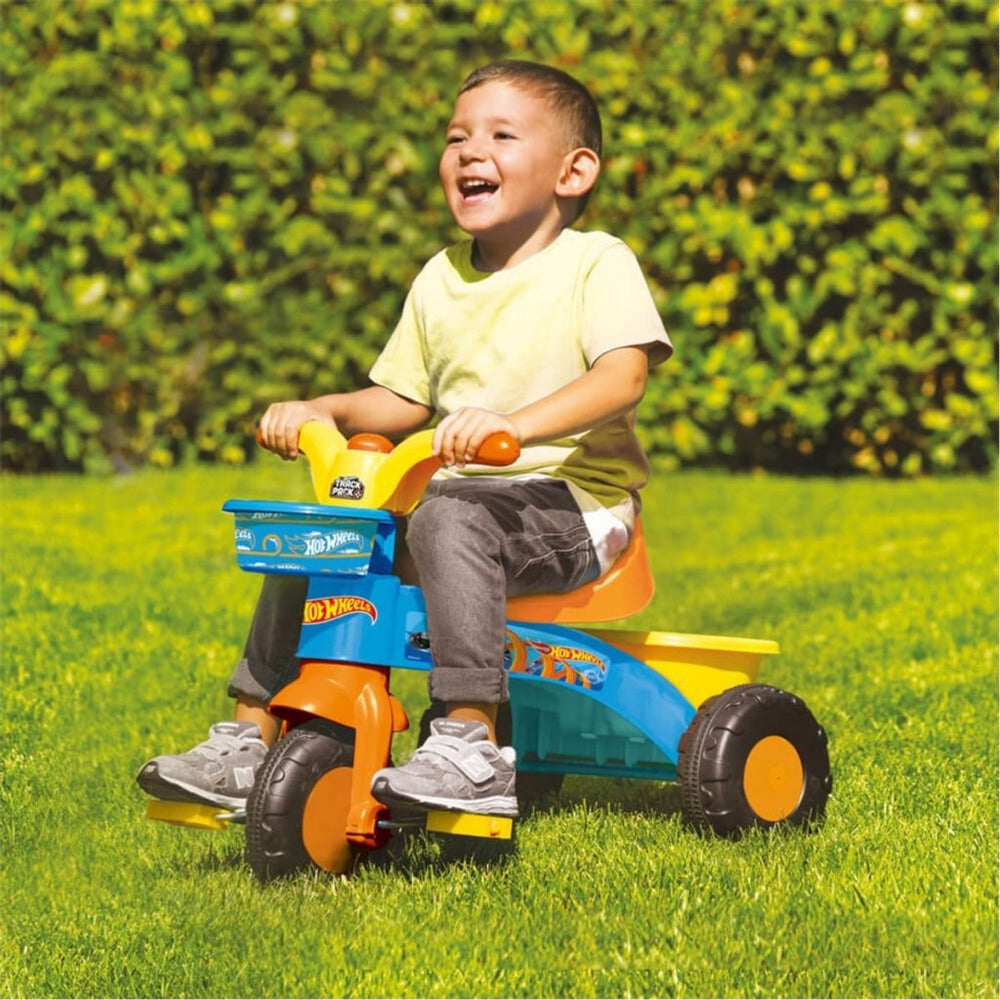 Dolu hot wheels driewieler blauw + geluid 50x64x46 cm oranje geel