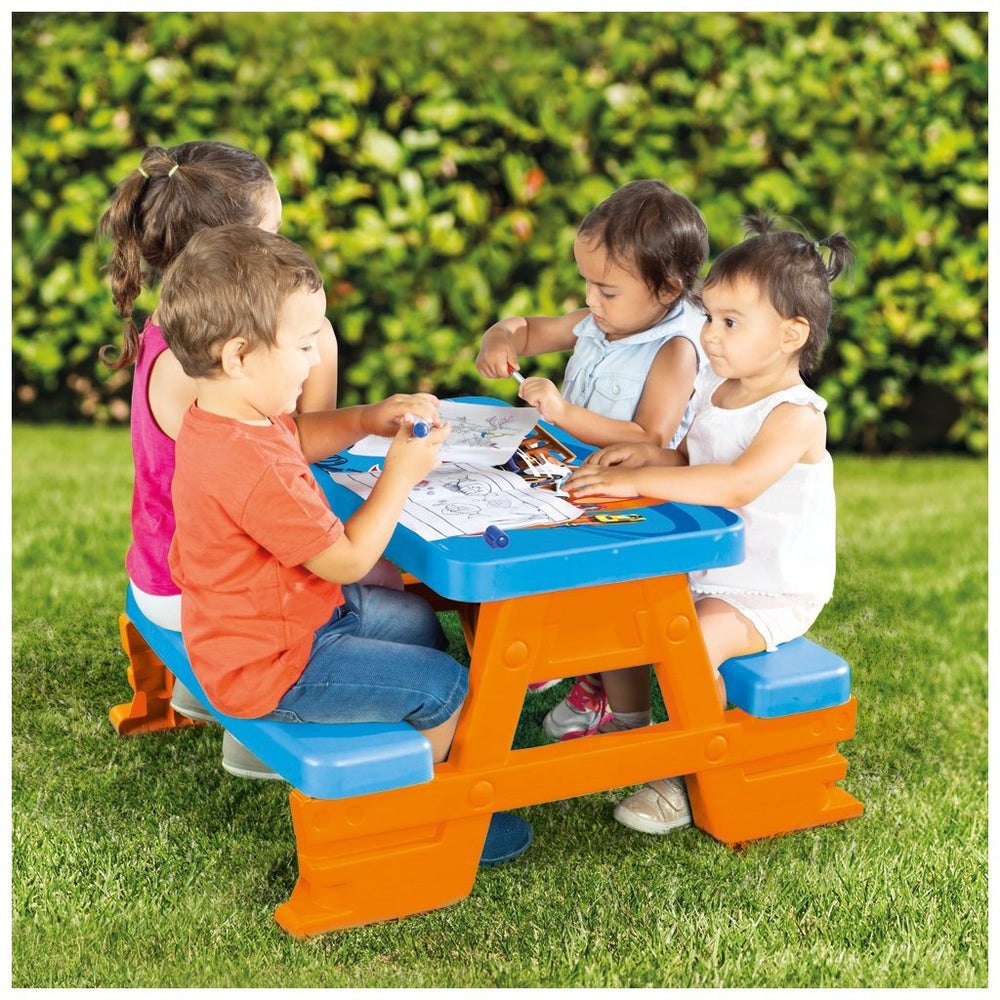 Dolu hot wheels picknicktafel blauw oranje