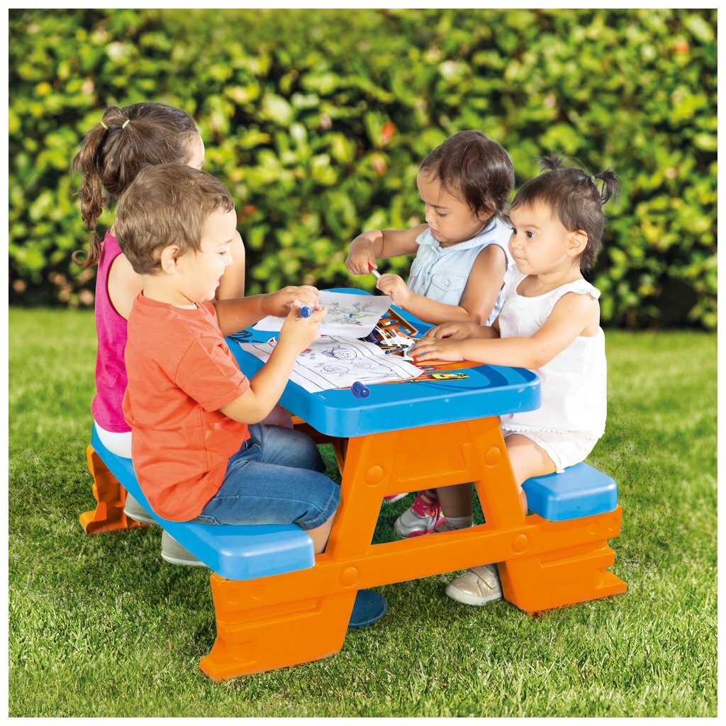 Dolu hot wheels picknicktafel blauw oranje