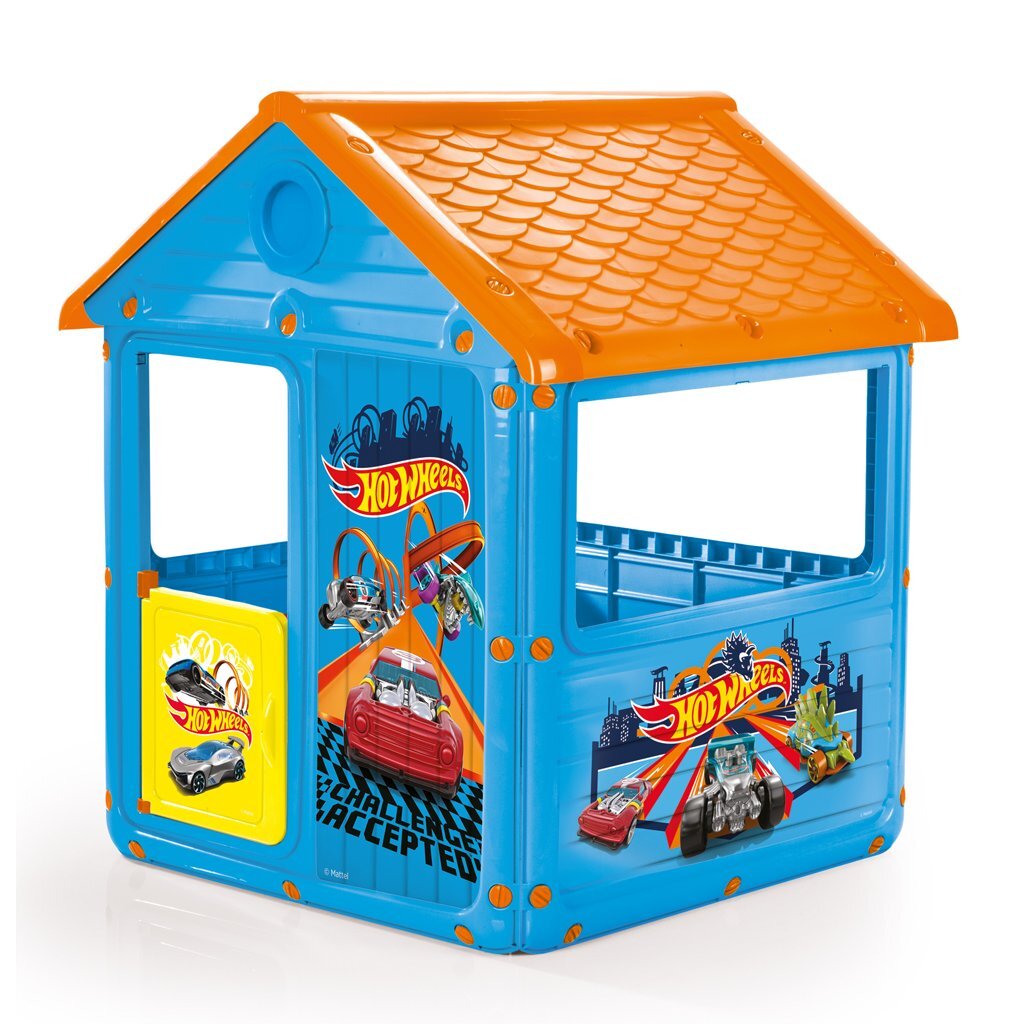 Dolu hot wheels speelhuis 125x100x104 cm blauw oranje