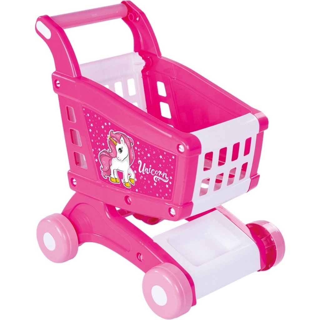 Dolu eenhoorn winkelwagen roze