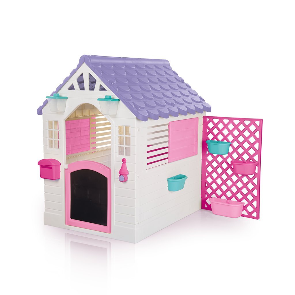 Dolu tuin speelhuis 140x127x107,5 cm + geluid roze paars