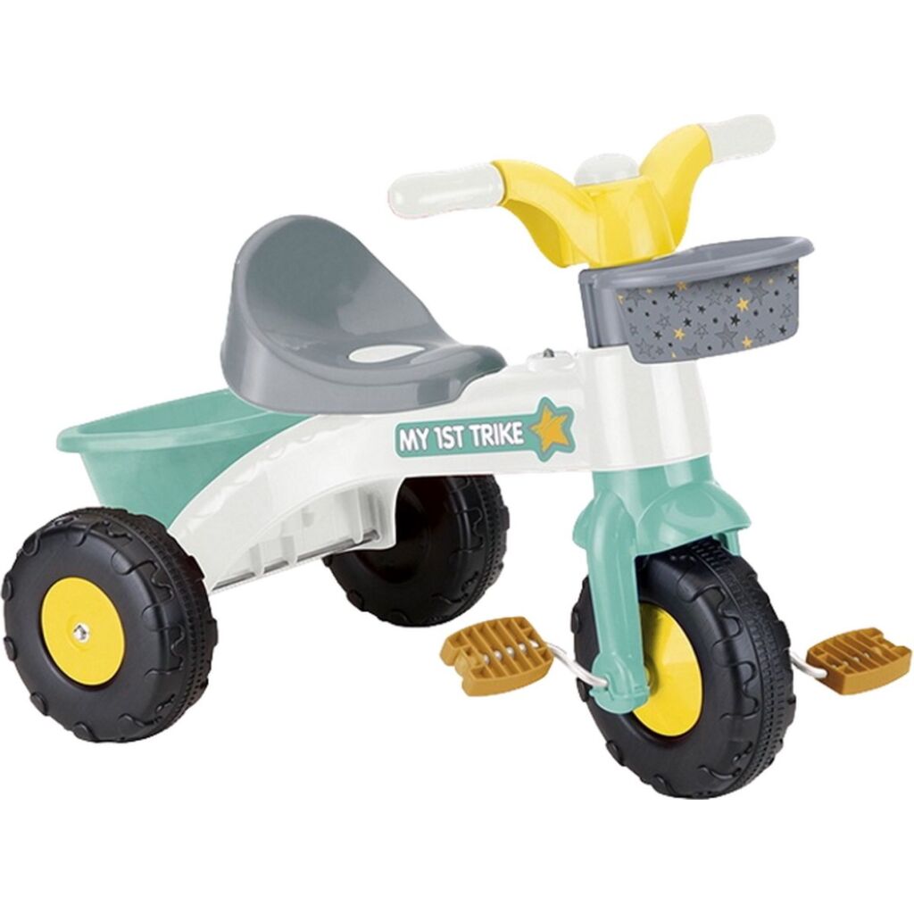 Dolu driewieler pastelkleuren wit groen grijs
