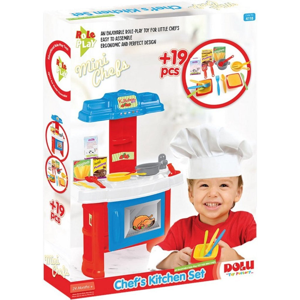 Dolu chef #039;s keuken speelgoedkeuken 19-delig