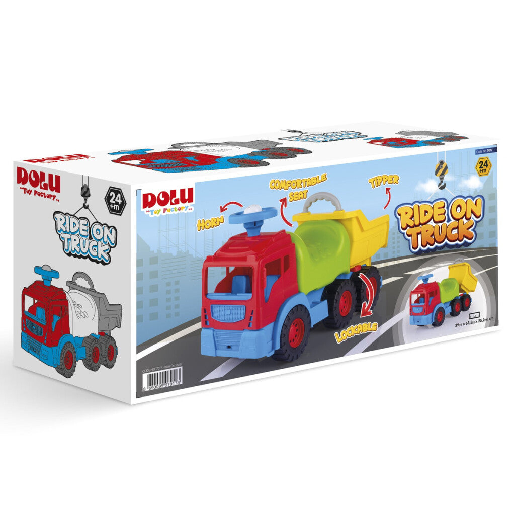 Dolu 7017 loopauto met kiepwagen