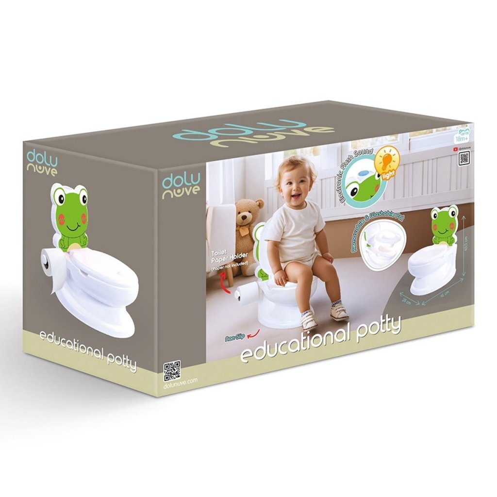 Dolu educatief potje kikker + geluid wit groen