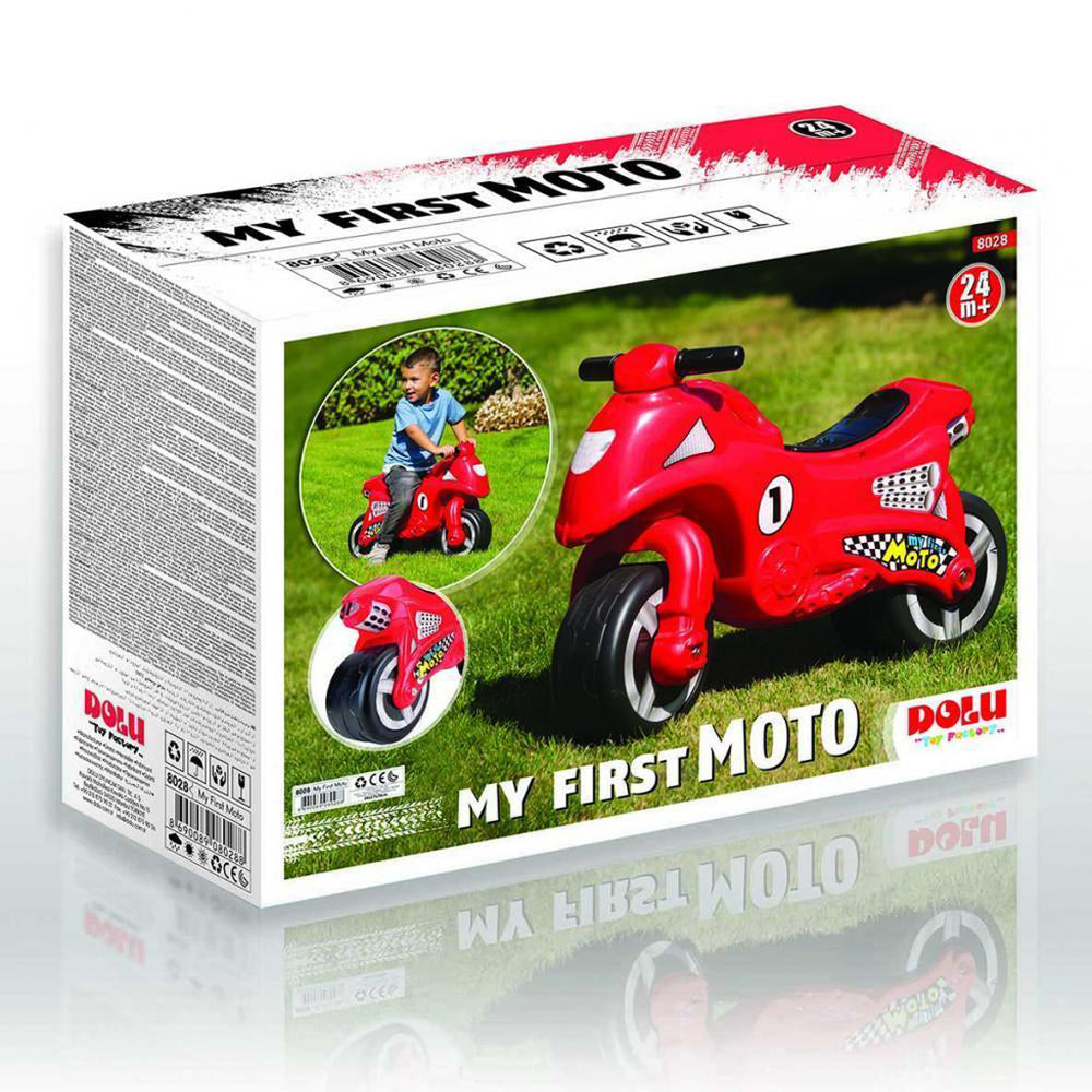 Dolu mijn eerste motorloopscooter rood