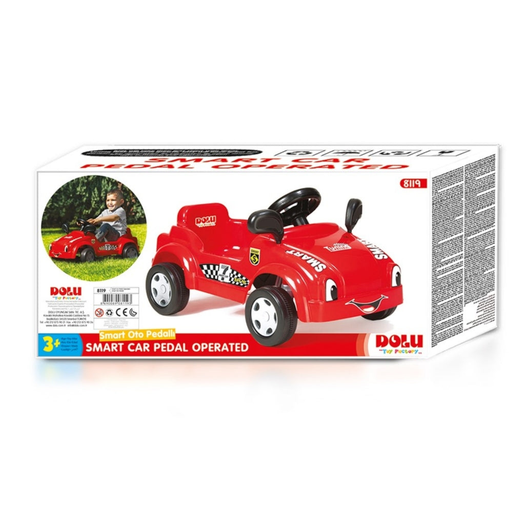 Dolu smart car trapauto 42x79x49 cm rood