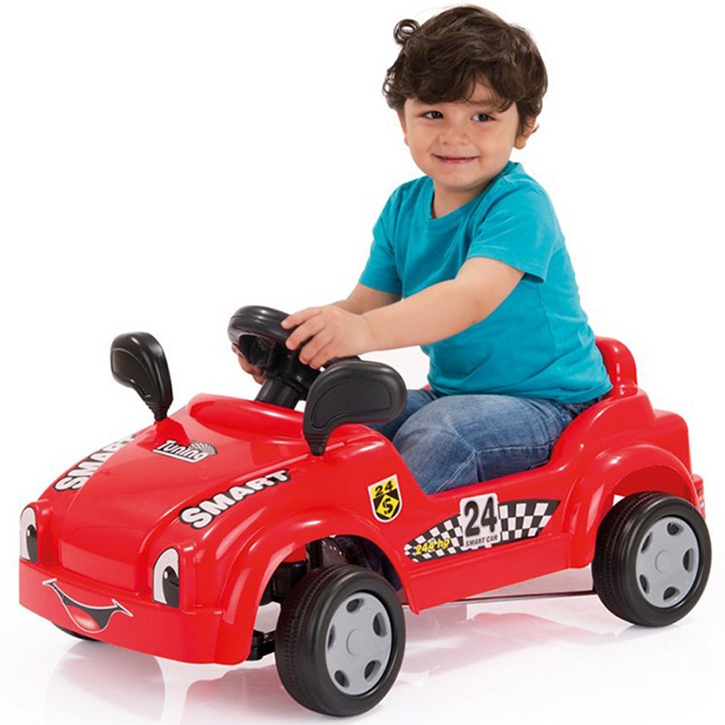 Dolu smart car trapauto 42x79x49 cm rood